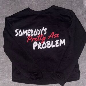 Black Graphic Sweatshirt